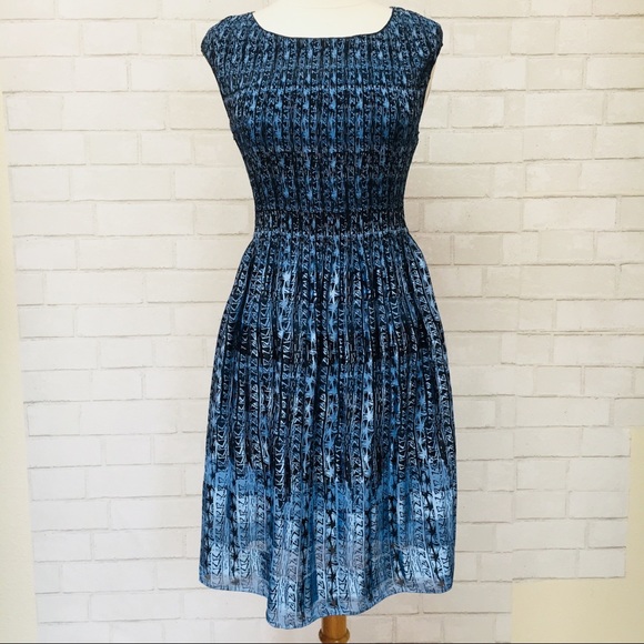 Max Studio Dresses & Skirts - Blue Patterned Dress